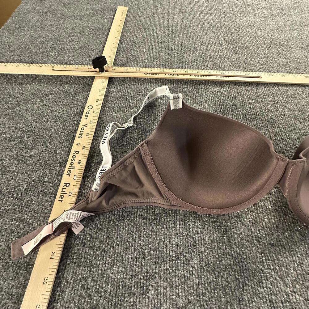 Victoria's Secret T-Shirt‎ Lightly Lined Scoop Demi Bra Logo Strap 34DD #532 - Picture 6 of 11
